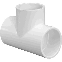 150mm x 100mm (Metric) PVC Reducing Tee Slip x Slip x Slip SCH40 (CAT19) - Click Image to Close